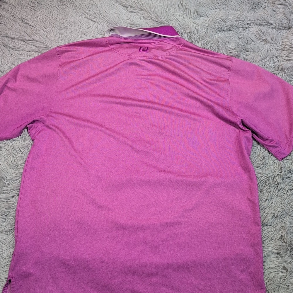 Footjoy Shirt Mens L Purple Polo Golf Logo Athletic Preppy FJ Embroidered Casual - Picture 9 of 10